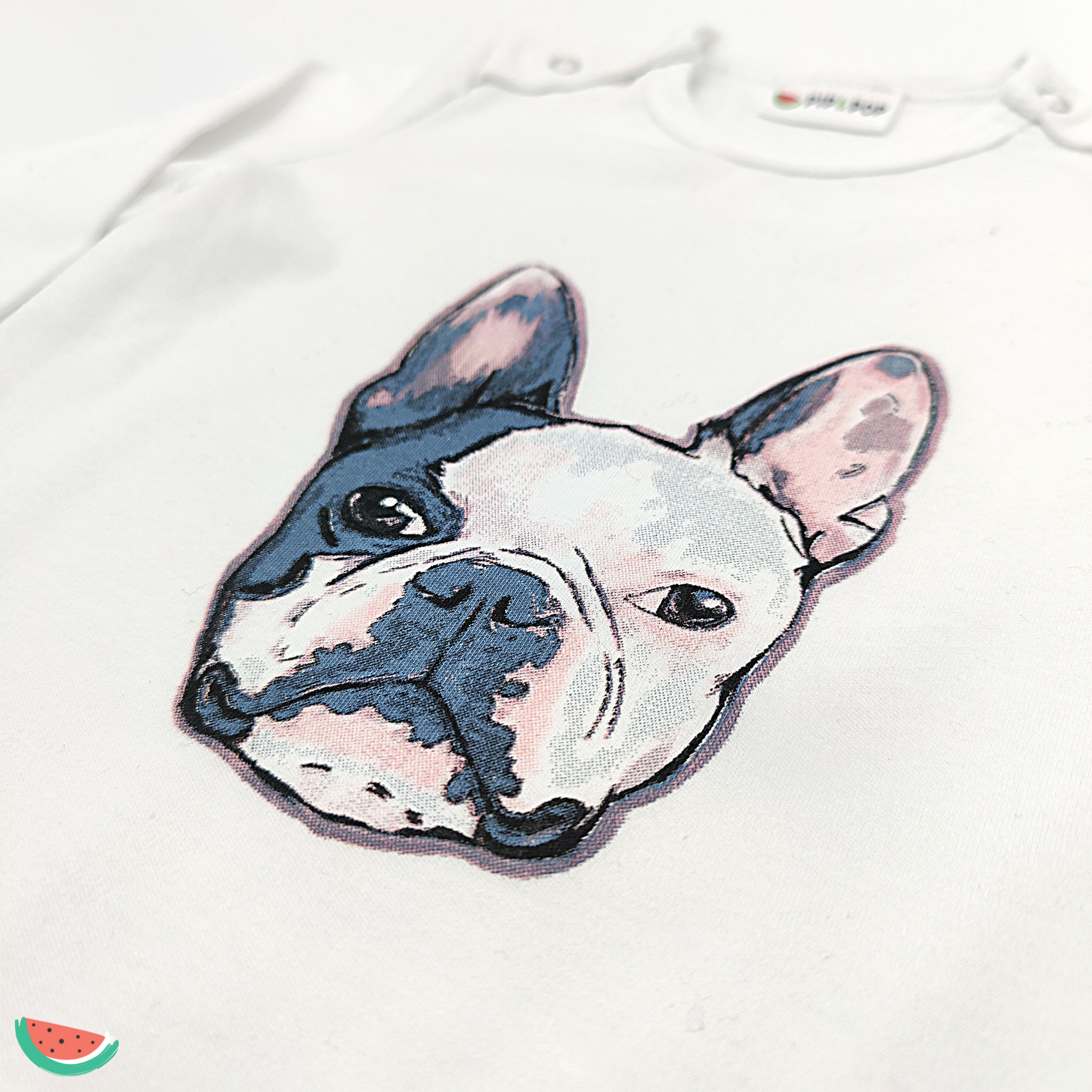 Frenchie Print Babygrow