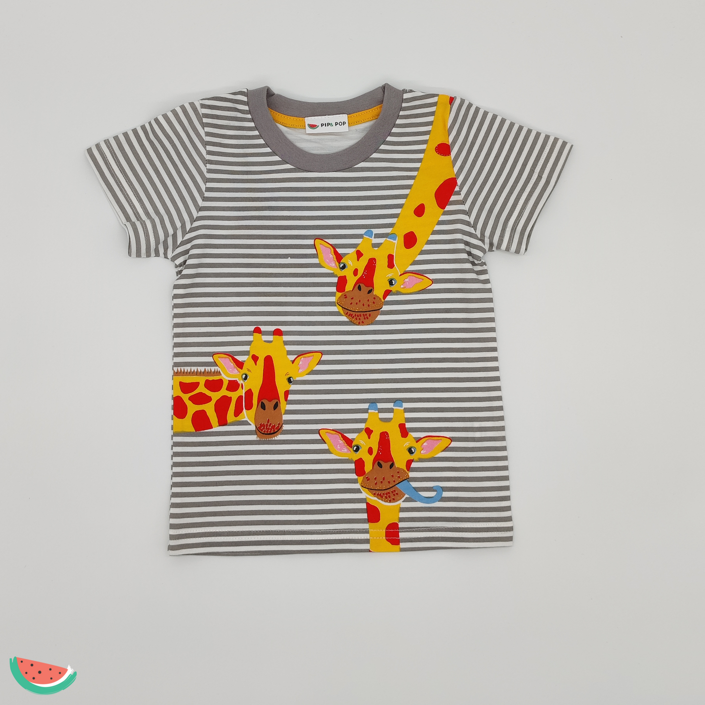Giraffe Print Stripe T-shirt