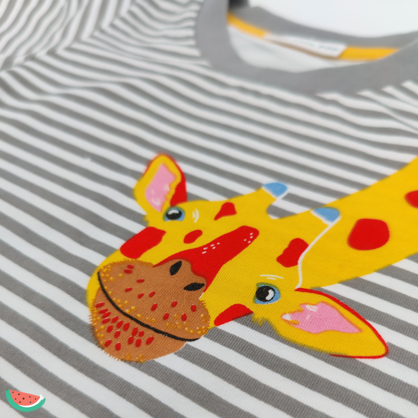 Giraffe Print Stripe T-shirt