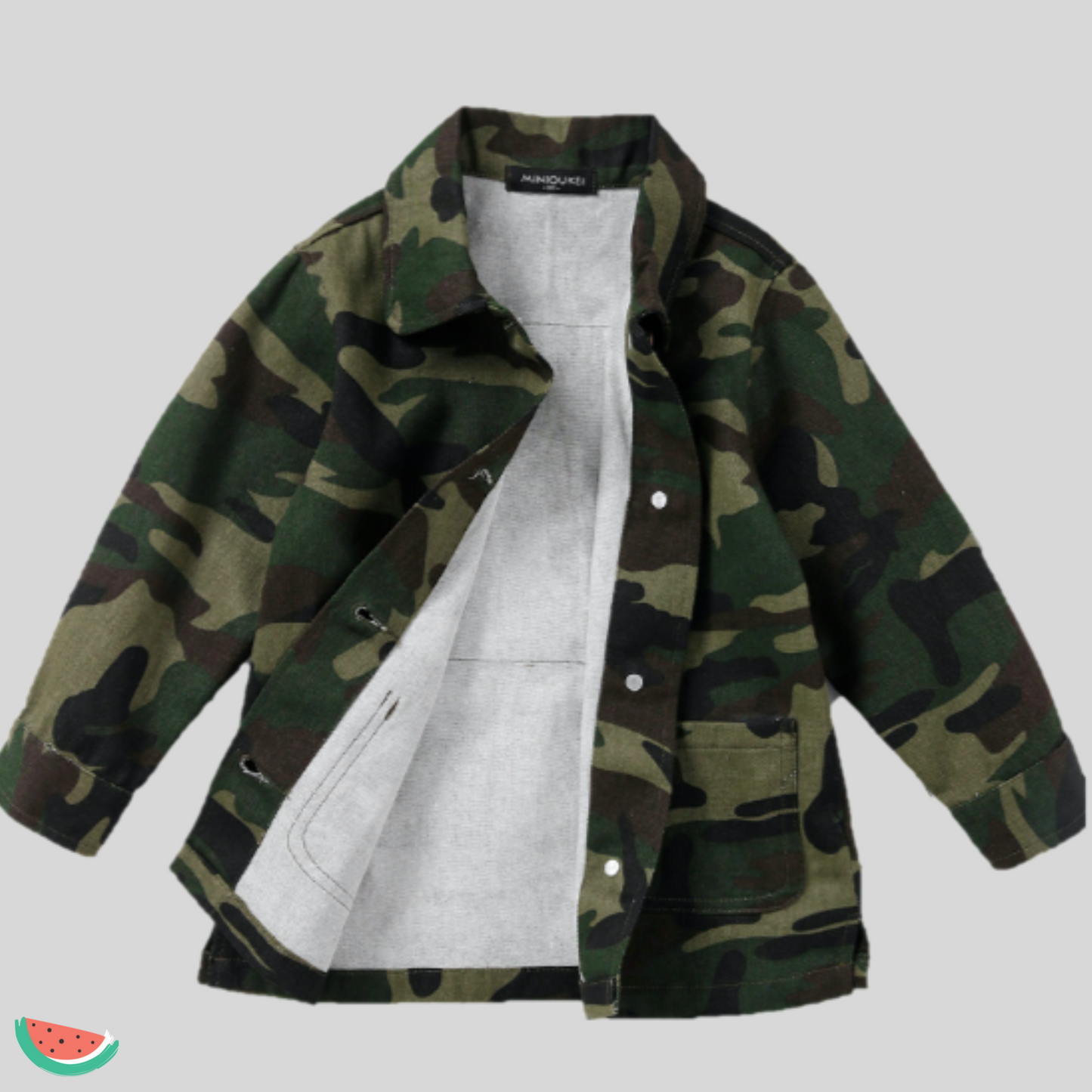 Khaki Oversized Jacket