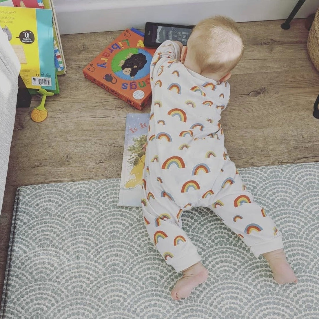 Rainbow Print Babygrow