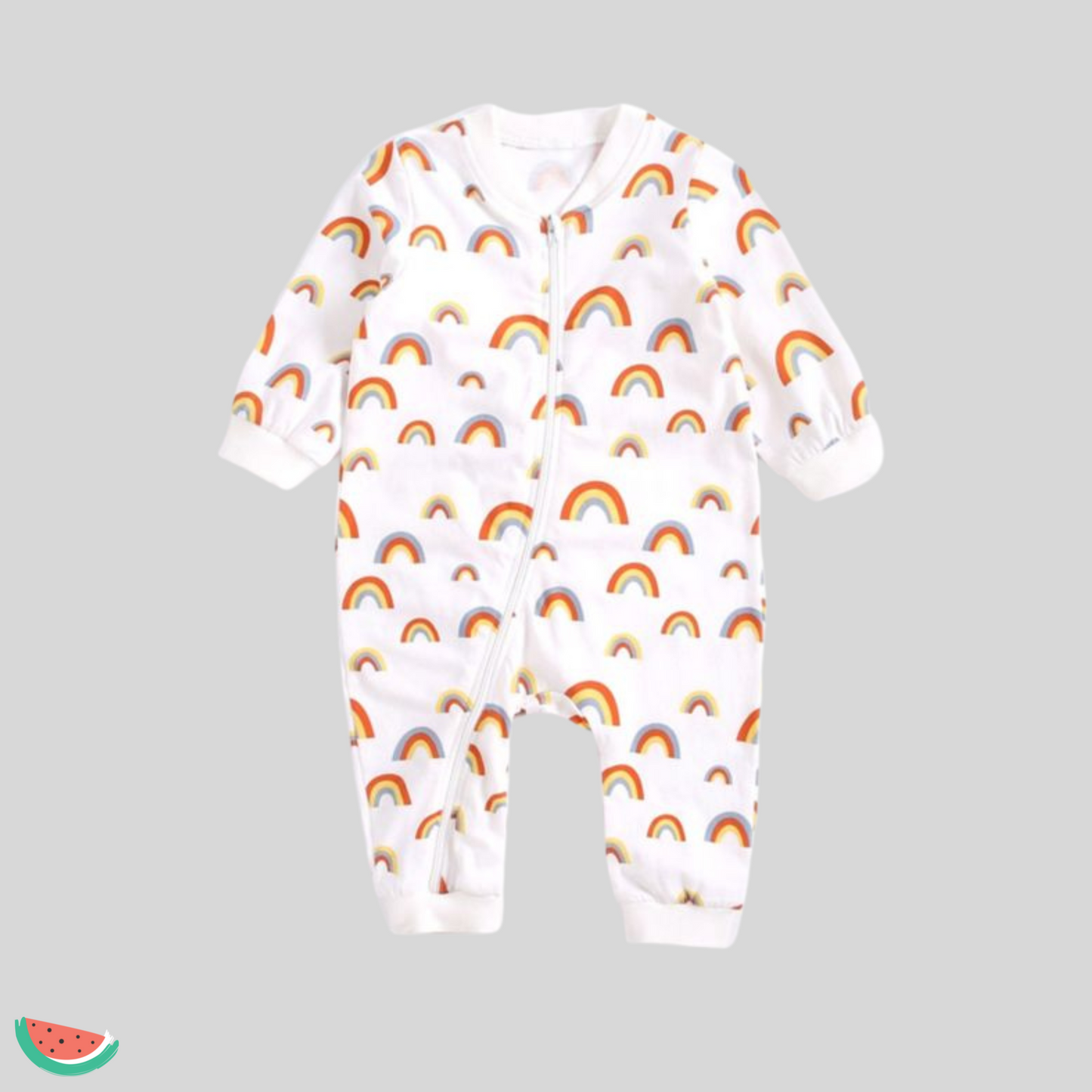Rainbow Print Babygrow