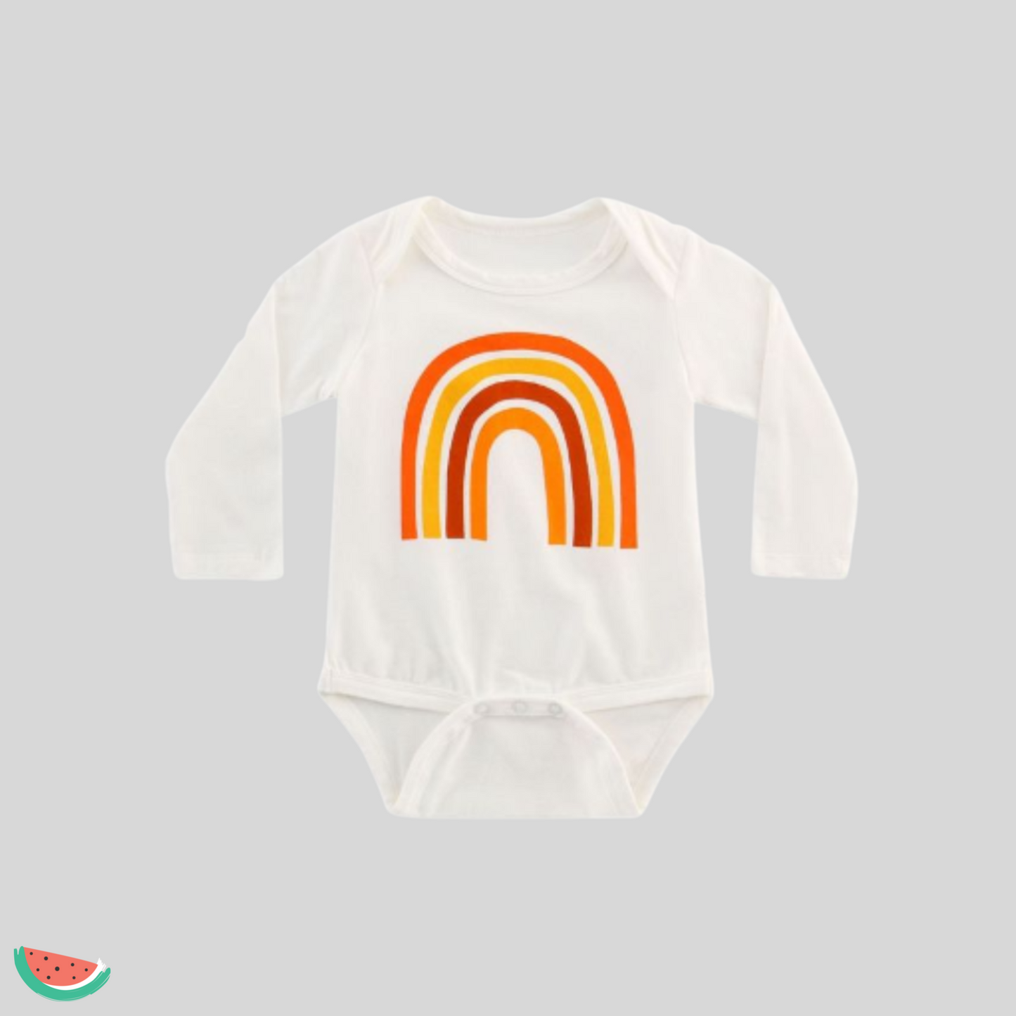 Rainbow Long Sleeve Babygrow