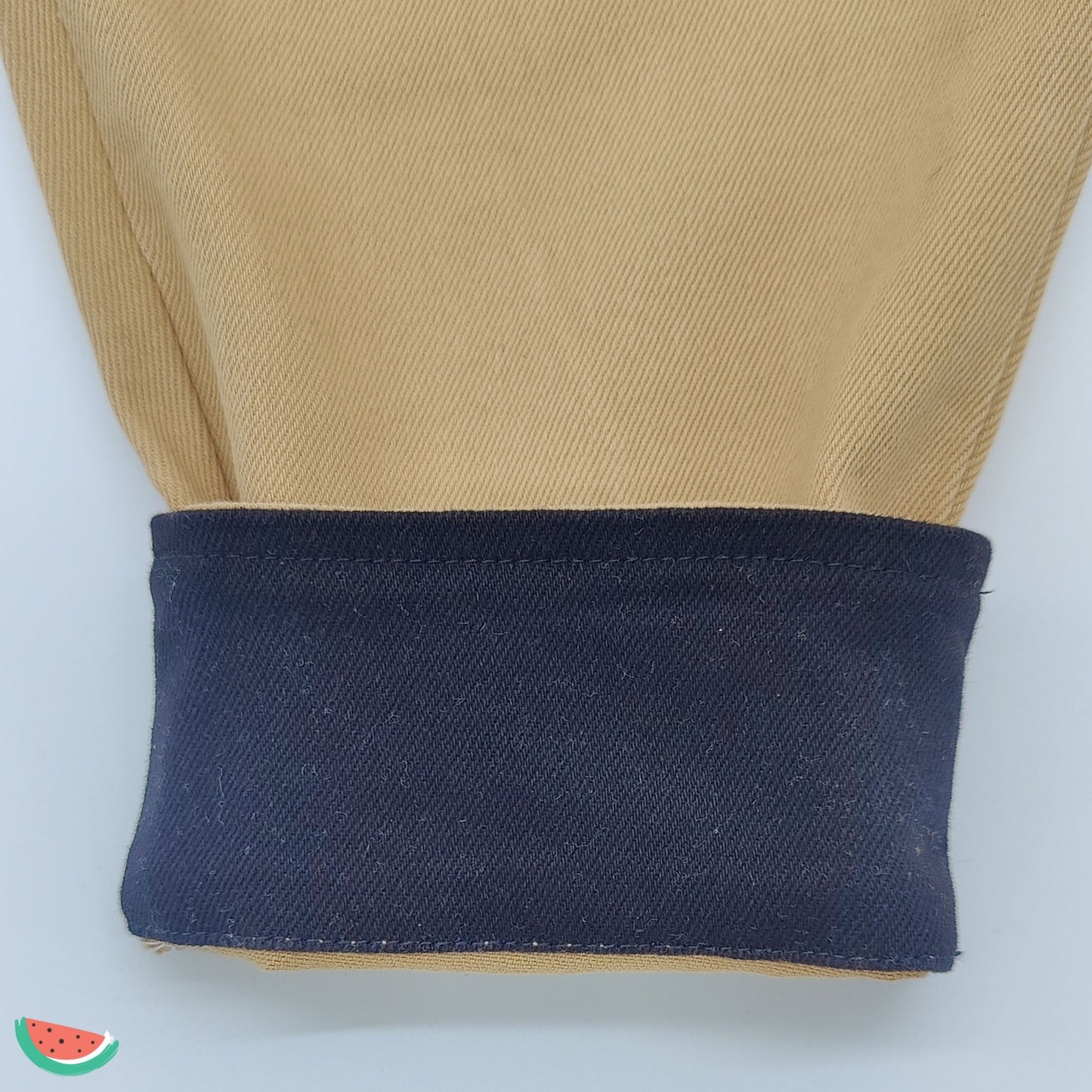 Two-Tone Cotton Dungarees