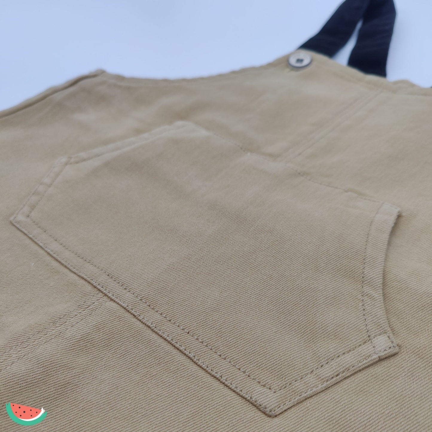 Two-Tone Cotton Dungarees