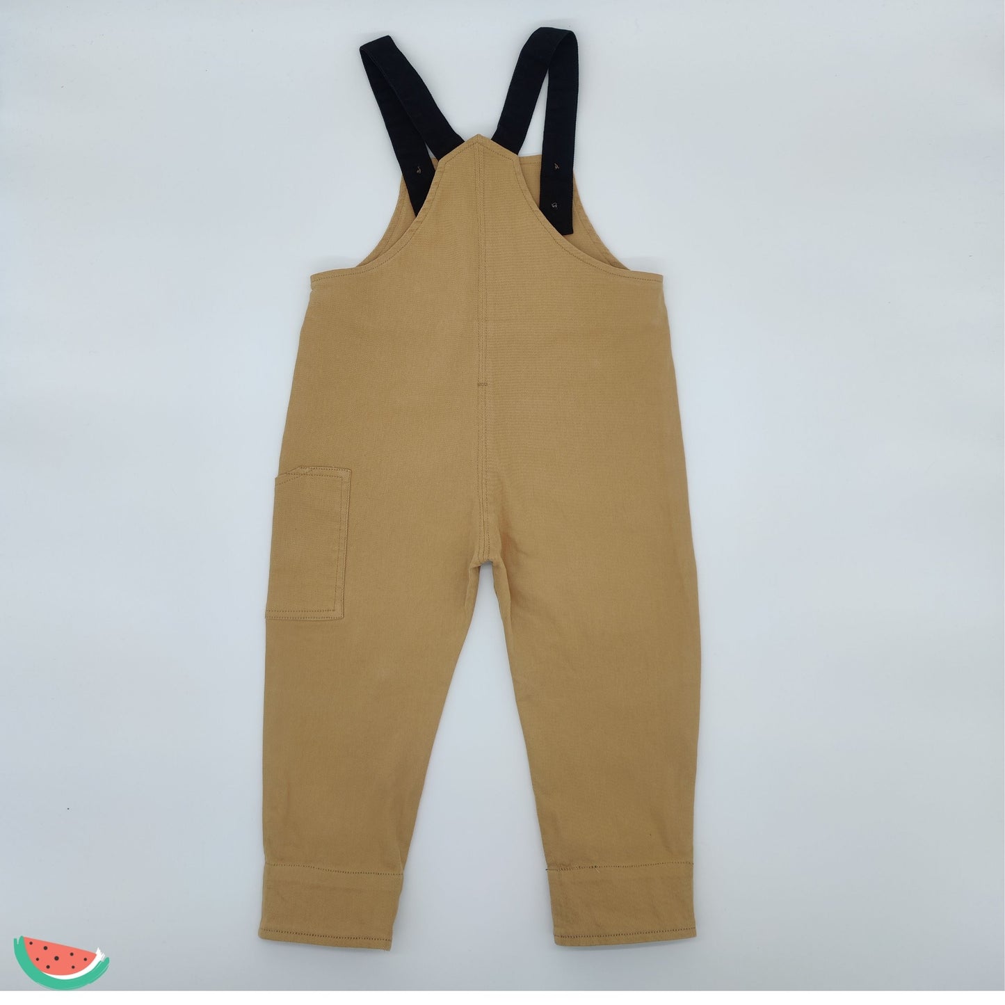 Two-Tone Cotton Dungarees