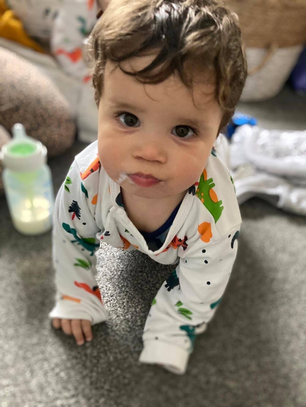 Dinosaur Print Babygrow | Gender Neutral Unisex Children and Baby Clothing