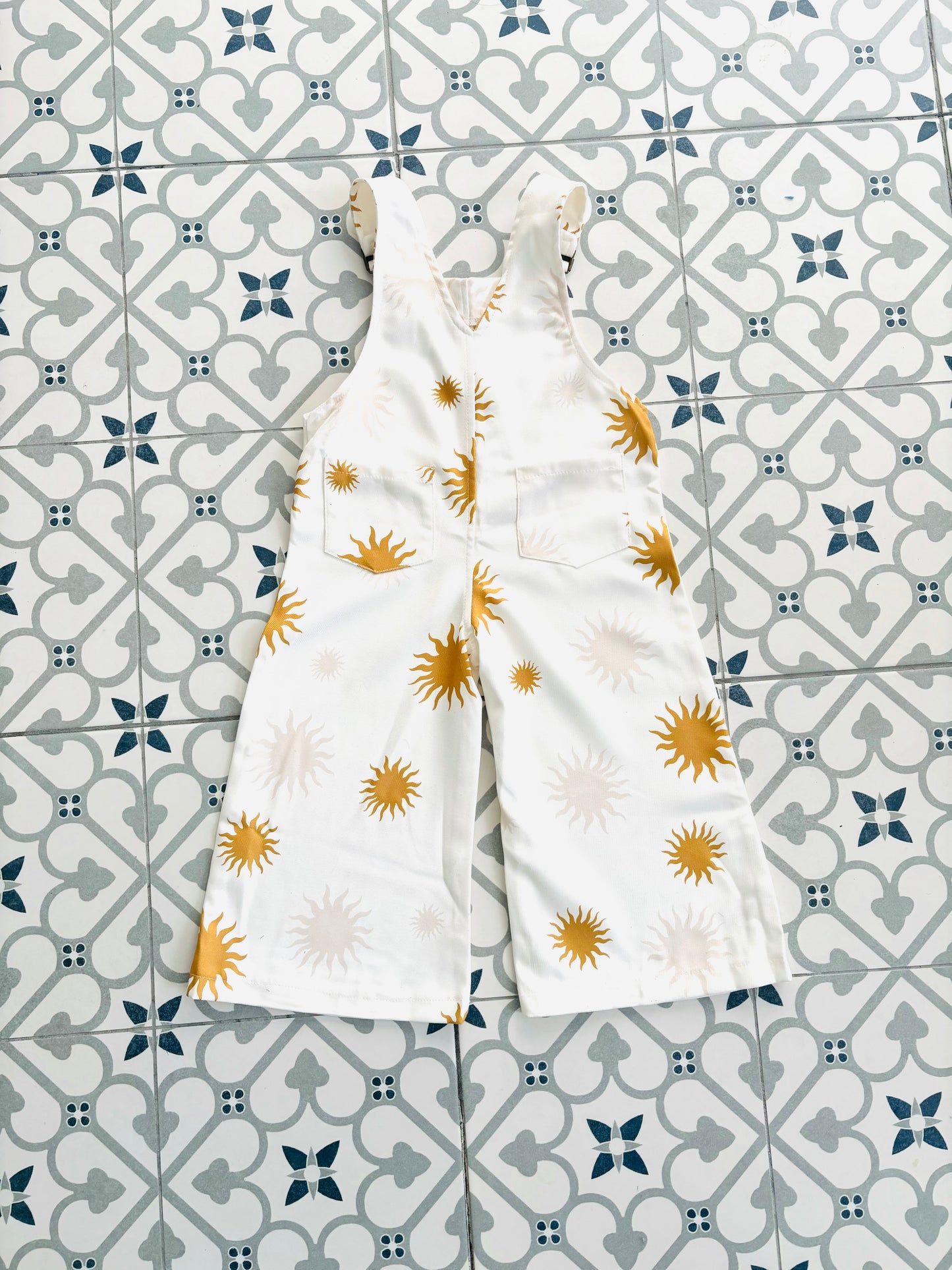 Sun print dungarees