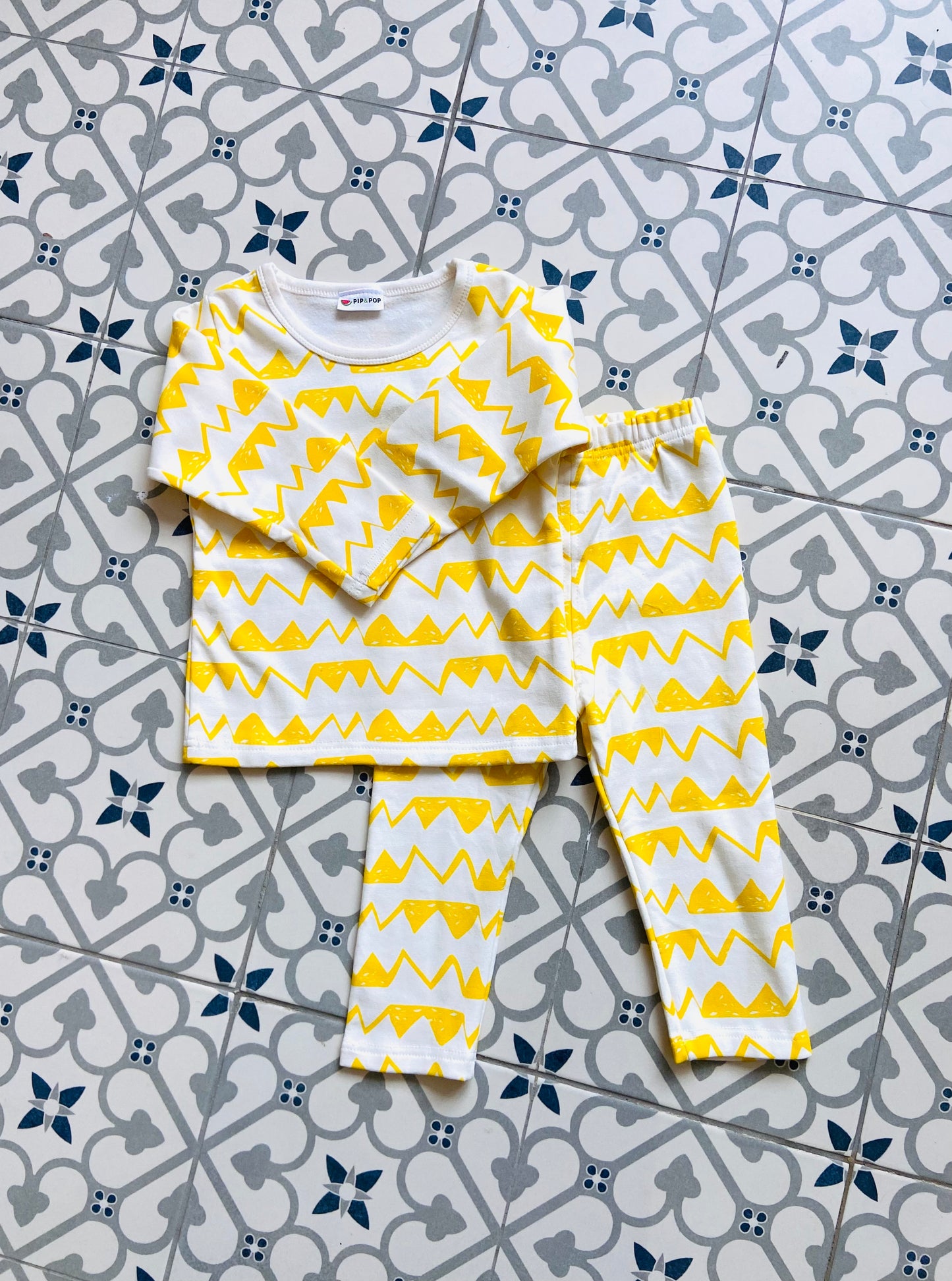 Yellow Print Lounge Set