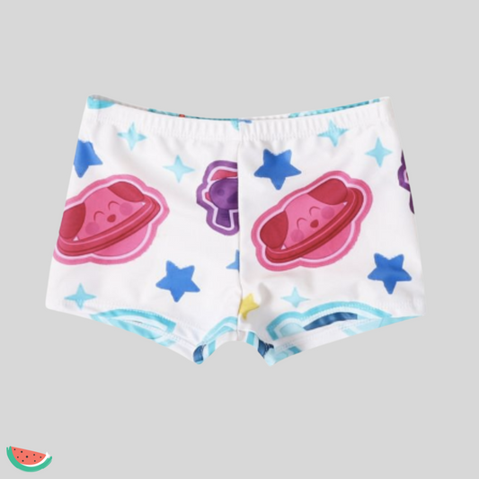 Cartoon Print Swim Shorts