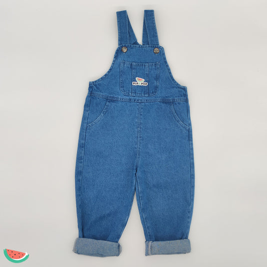 Pip & Pop blue denim dungarees