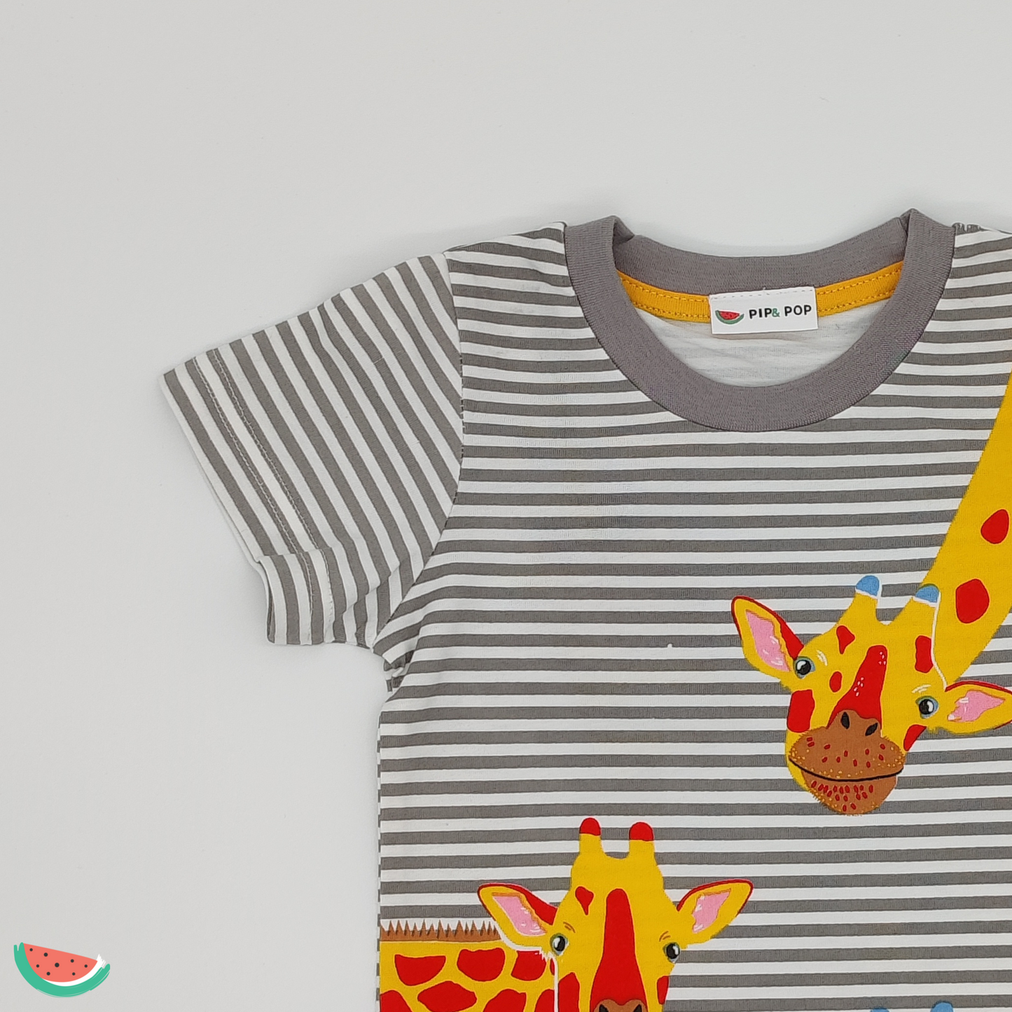 Giraffe Print Stripe T-shirt