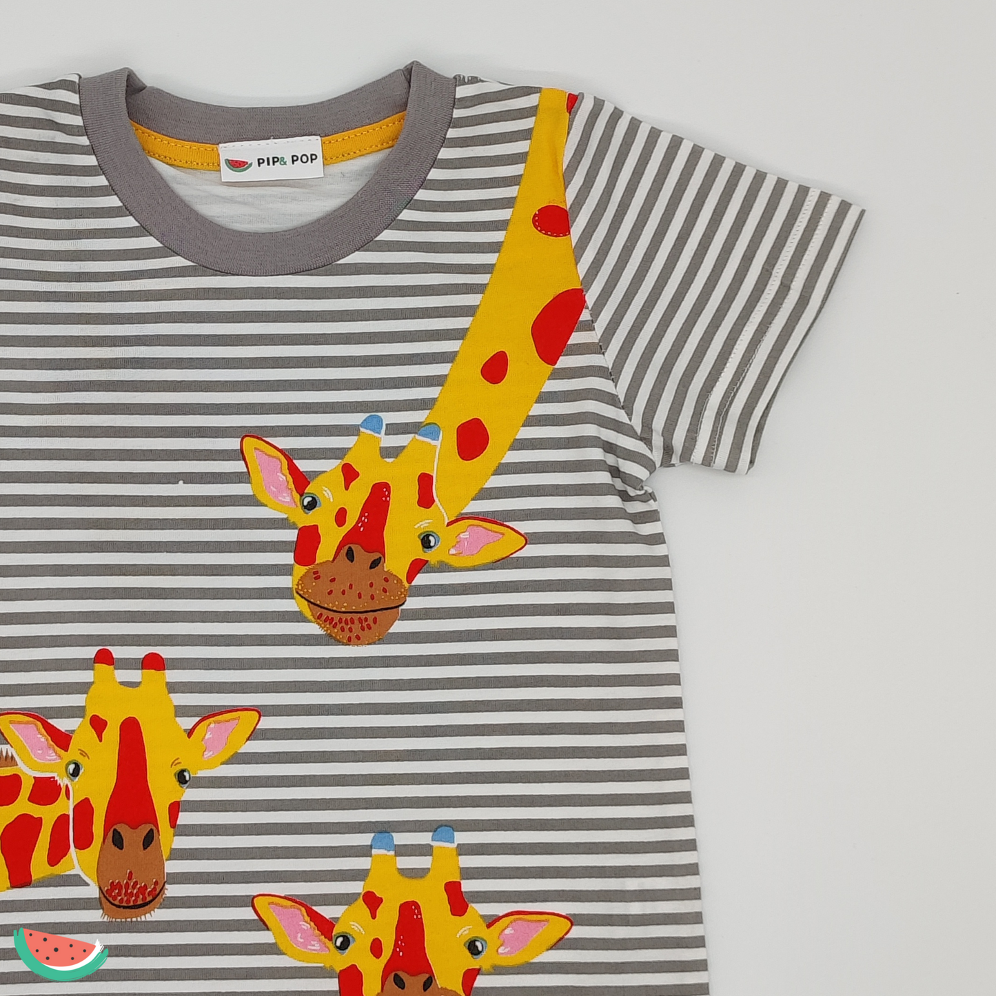 Giraffe Print Stripe T-shirt