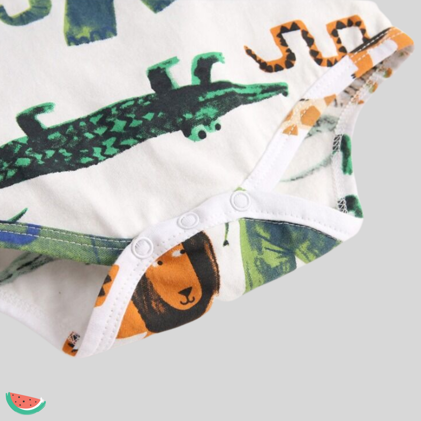 Jungle Print Long-sleeve Babygrow