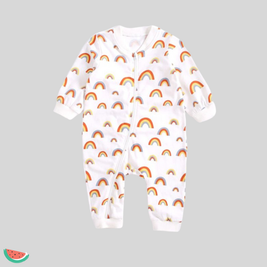 Rainbow Print Babygrow