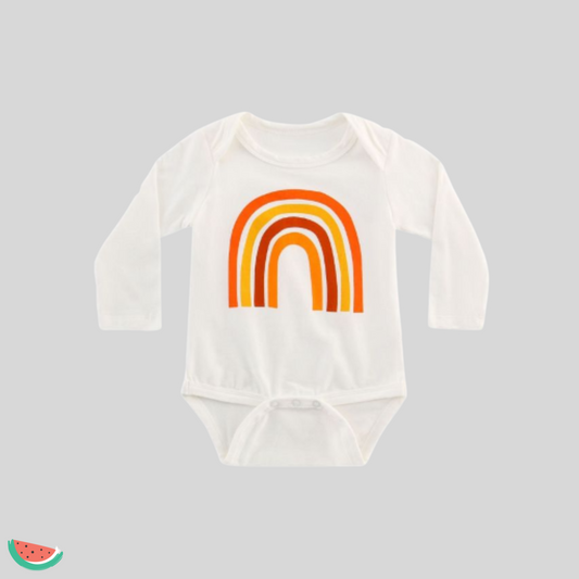 Rainbow Long Sleeve Babygrow