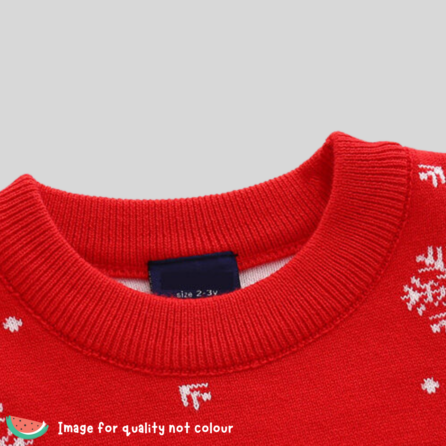 Christmas Reinbear Elbow Patch Jumper