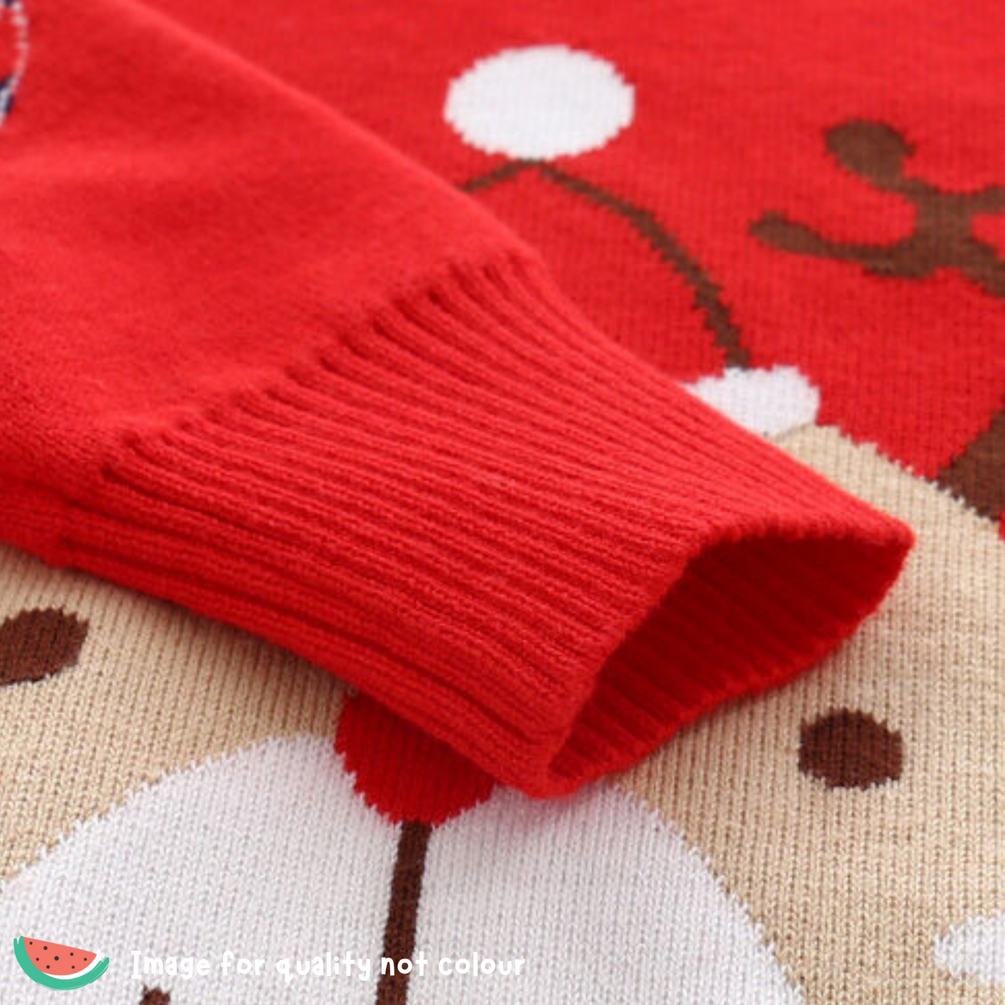 Christmas Reinbear Elbow Patch Jumper