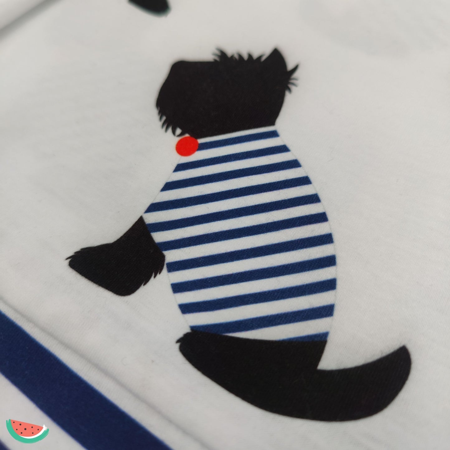 Scotty Dog and Stripe Babygrow